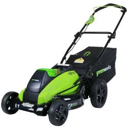 Greenworks 19-Inch 40V Cordless Lawn Mower, Battery Not Included 25013