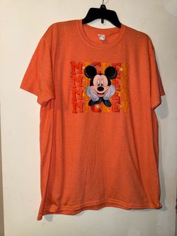 Orange Mickey Mouse t-shirt