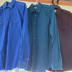 Men’s Dress Shirts Size Medium Express, Long Sleeve