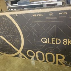 Tv Samsung 75", Q900R, 8k, HDR, Slim, 240 Refresh Rate, Excellent 