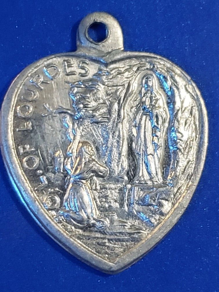 Vintage Lady Of Lourdes Pendant