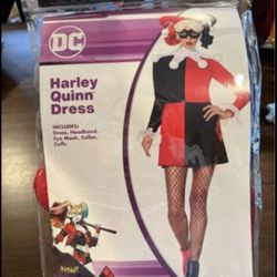 New! Never Worn ! Harley Quin Joker Comic Book Halloween Costume!   Size Large !