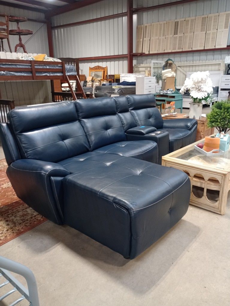 Faux Leather Sectional