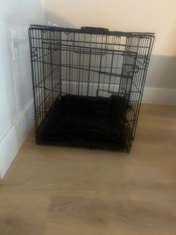 Foldable Metal Wire Small Dog Crate with Removable Tray