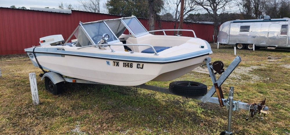 1973 Glastron V156 Boat & Trailer