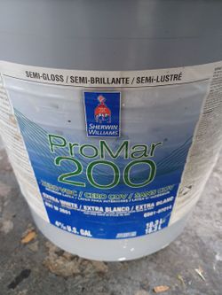 5 gallons Interior Semigloss White Paint