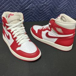 Air Jordan 1 High OG Newstalgia Chenille Varsity Red Size 9.5 Men/11W DJ4891-061