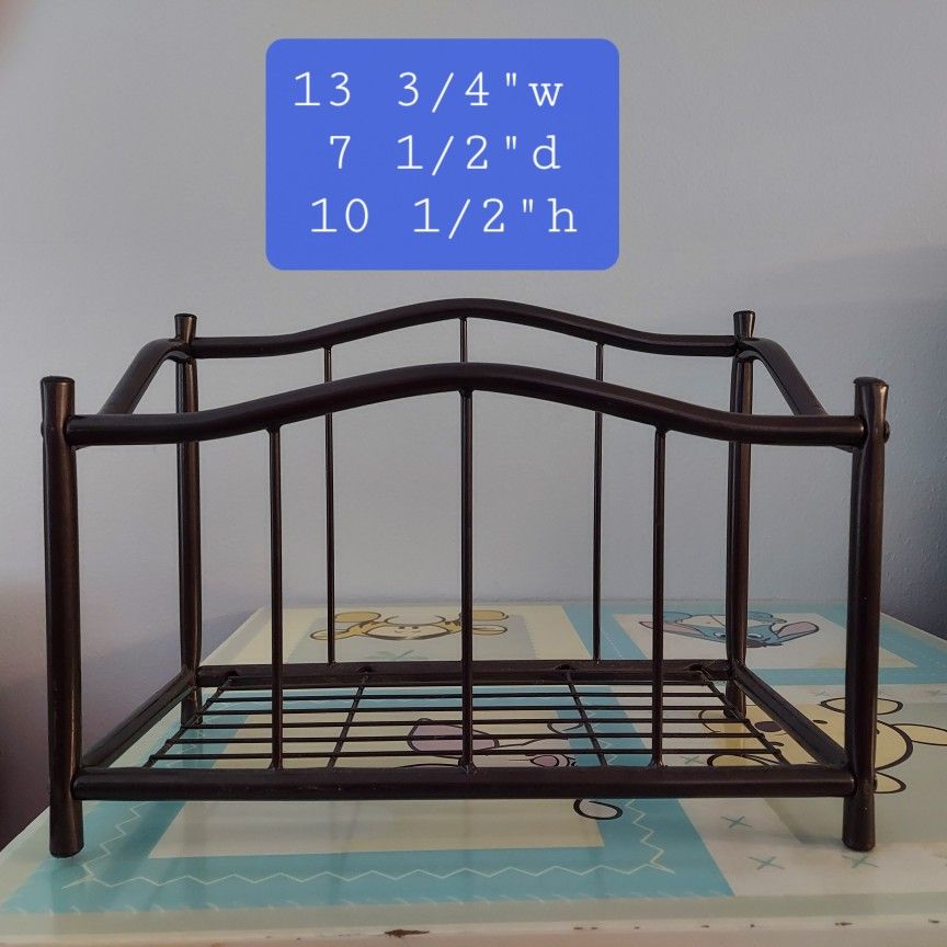 Magazine/Book Rack Metal Bronze