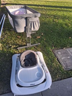 Baby bassinet, walker and bath chair