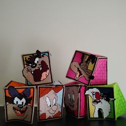 Looney Toon Handmade Tissue Box Covers 🤪💥