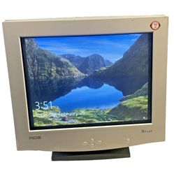17" Flat CRT Retro Gaming Monitor KDS XF-7b Xflat  1280 x1024 (SXGA) Multi Sync