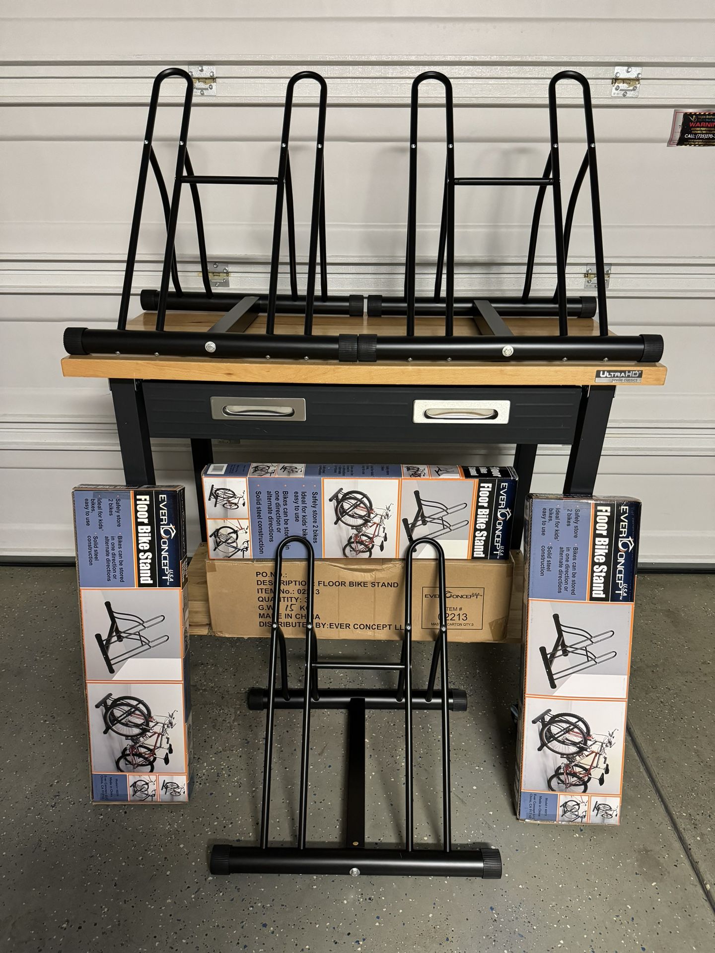 New In The Box Ever Concepts Double Bike Racks $15 Each Or Cases Of 3 For $45 Assembly Required Many Cases Available 