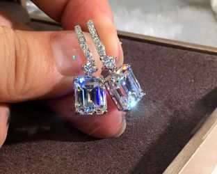 Original CZ 925 sterling silver earrings