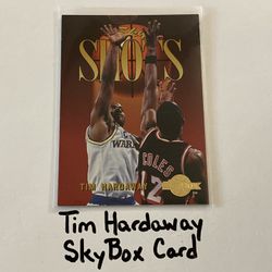 Tim Hardaway Golden State Warriors Hall of Fame Guard SkyBox Card. 
