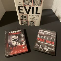 Gangster/Mob: Book and 2 DVD Sets (Unused)