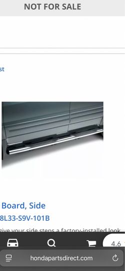 OEM 2016 Honda pilot running boards chrome with black as pictured