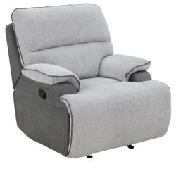 New Cyprus manual Glider Recliner in two-tone 