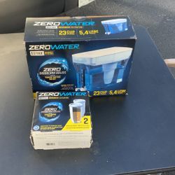 ZeroWater 23-cup Water Dispenser, And Two Filters
