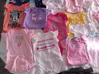 23 0-6 months girls onesies
