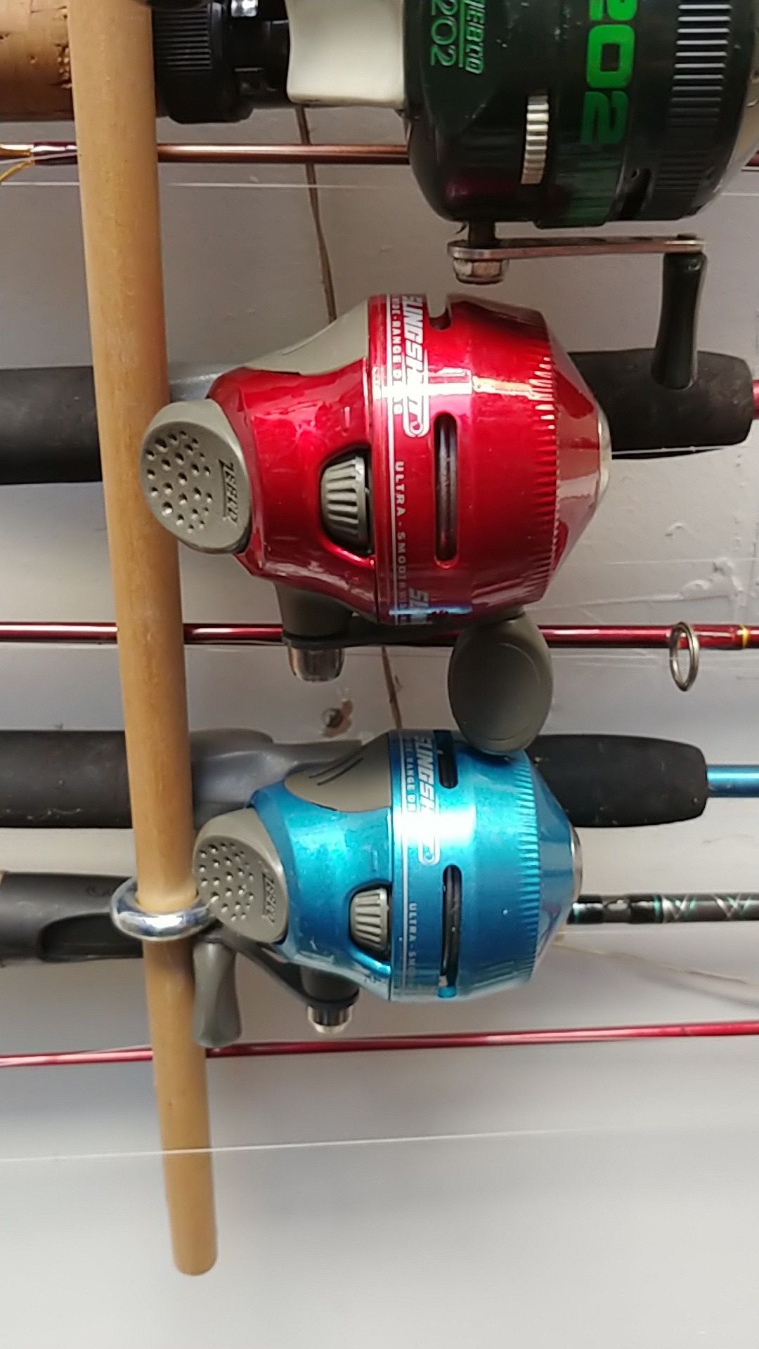 Zebco slingshot fishing poles