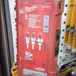MILWAUKEE  4 PC./P. CARBIDE HOLE CUTTER KIT 