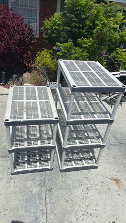 Plastic shelf