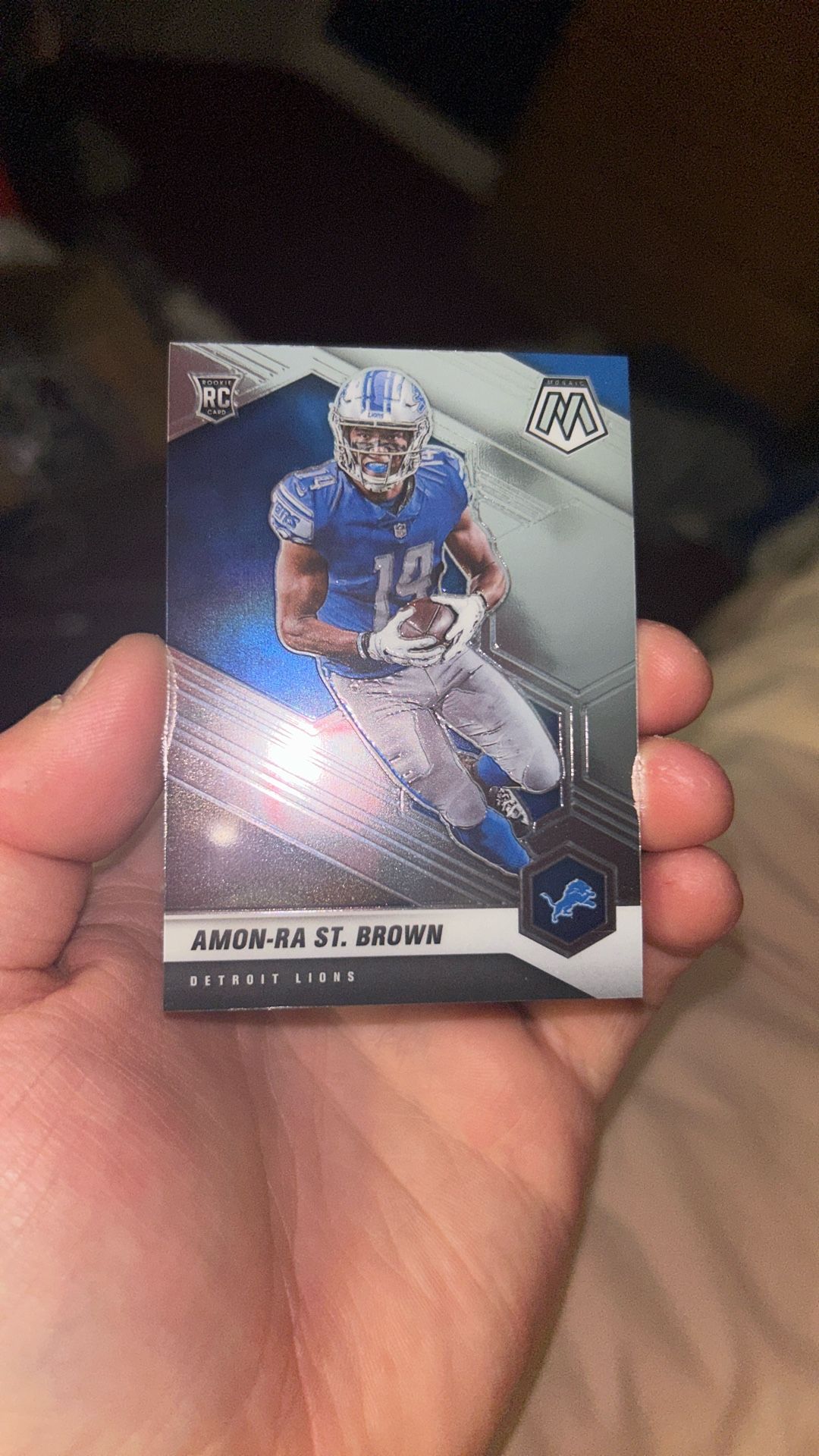 2021 Panini Mosaic #328 Amon-Ra St. Brown RC