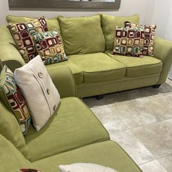 1 Love Sofa  1 Queen Size Convertible  Sleeper Sofa