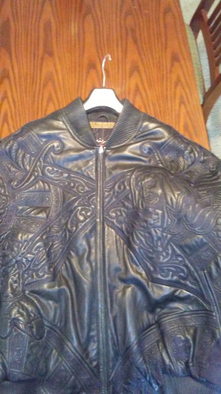 Al Wissam Ali baba leather coat sz54