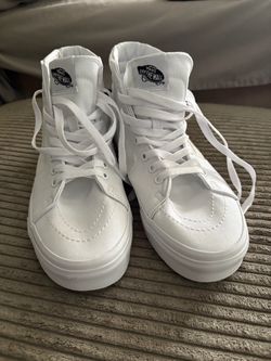 VANS Canvas Sk8-Hi True White Shoes