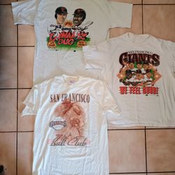 Vintage Sf Giants Shirt Bundle 