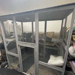 Pet Cat Cage Fully Built from PawHut