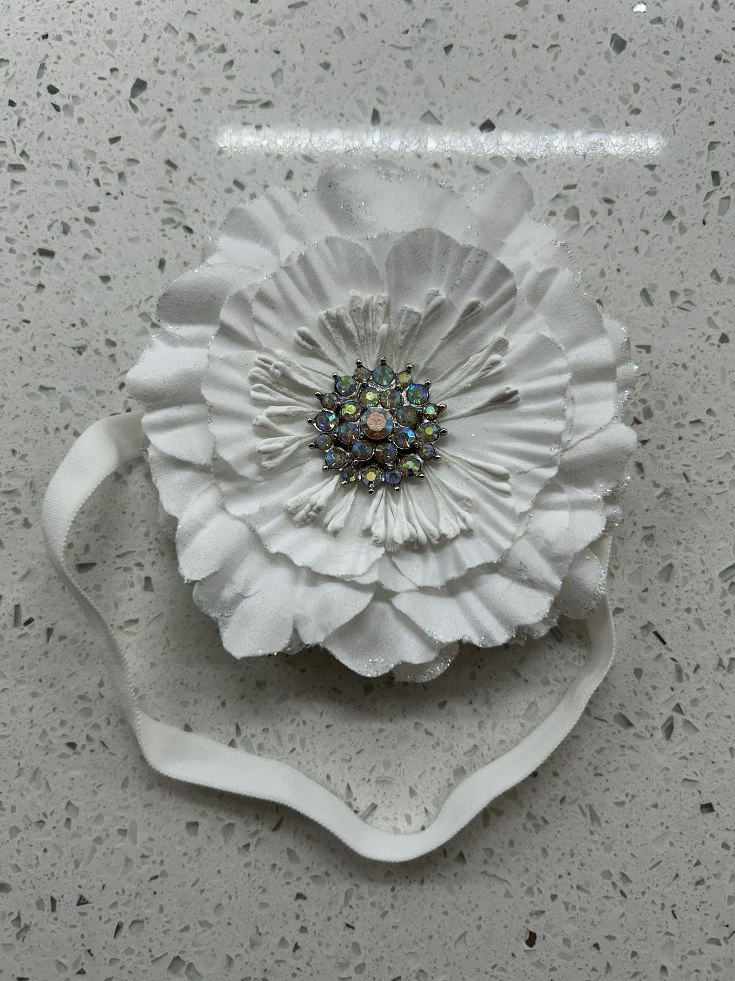 πΈ Tieks Shoebox Flower β White w/ Sparkling Jeweled Center β Like New (4β) β Hollywood, Florida