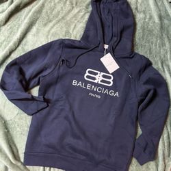 Balenciaga Navy Blue Hoodie ( Men’s L Cut)