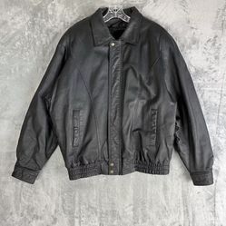 Vintage Philip Noel Leather Jacket Black  Large