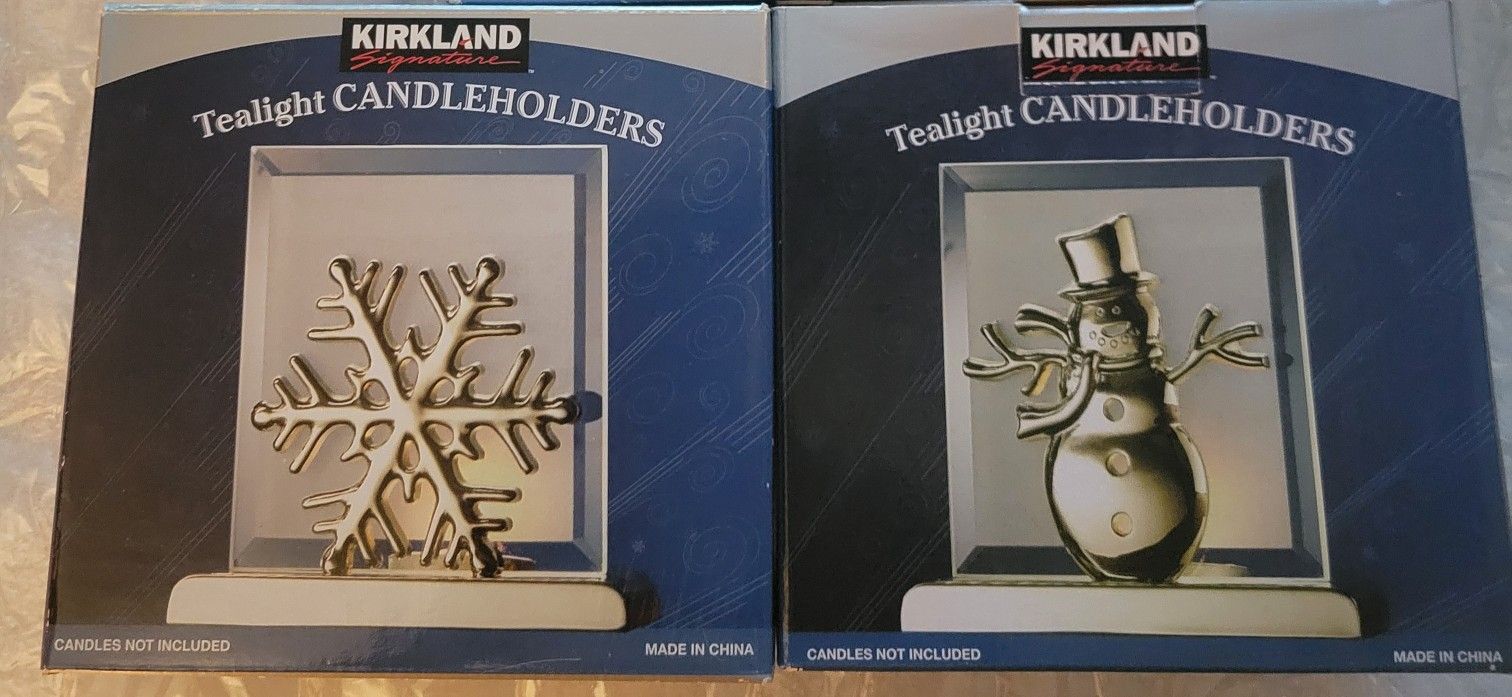 NEW Kirkland Tealight Candleholders - Choose One Or Both. Battery Operated Tealight Included Upon Request.