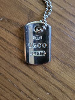 Tiffany & Co. Dog Tag Necklace 