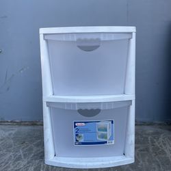 Plastic storage drawers
