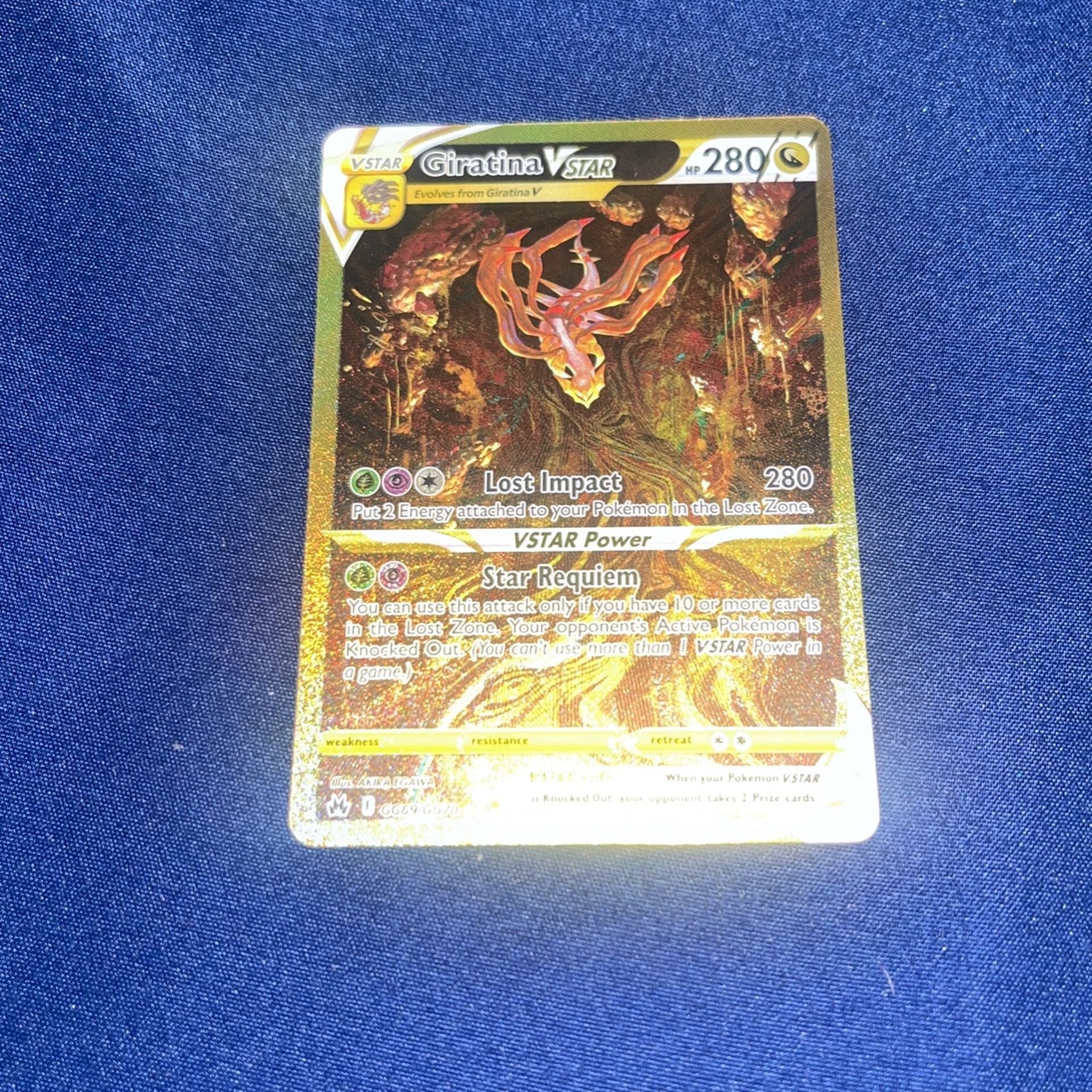 Secret Gold V Star GIRATINA Pokemon Card