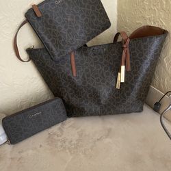 Calvin Klein Tote & Wallet