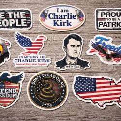 Patriotic Freedom Stickers Weatherproof Vinyl Car & Bumper Stickers 10 Designs $1 Each or 10 for $5