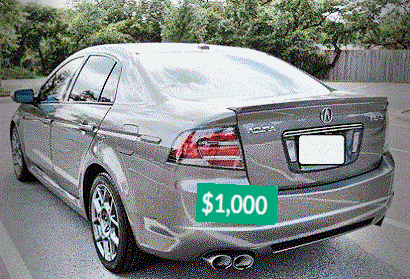 price$1000 Acura TL 2008