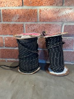 Antique appliance electrical cord two partial spools