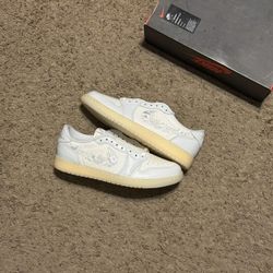 Jordan 1 Low Rabbit Floral Swoosh