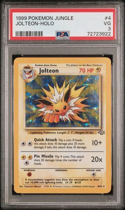 1999 Pokemon Jungle 4 Jolteon-Holo