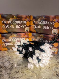 C6 string lights, Christmas lights, Halloween lights