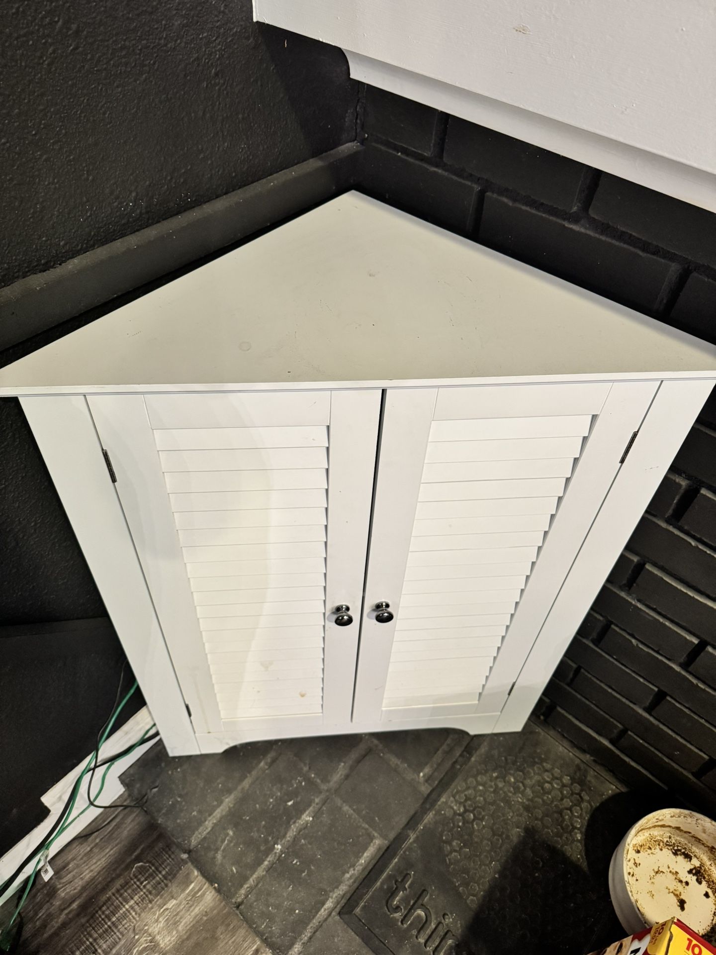 Corner Two Shelf Cabinet