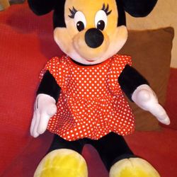 VTG Disney 32" Minnie Mouse Plush Stuffed Animal