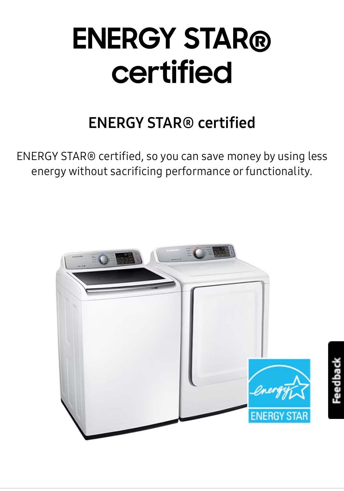 Samsung Washer & Dryer