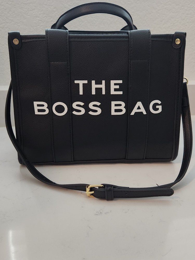 "The Boss Bag", Small, Black, Crossbody Purse